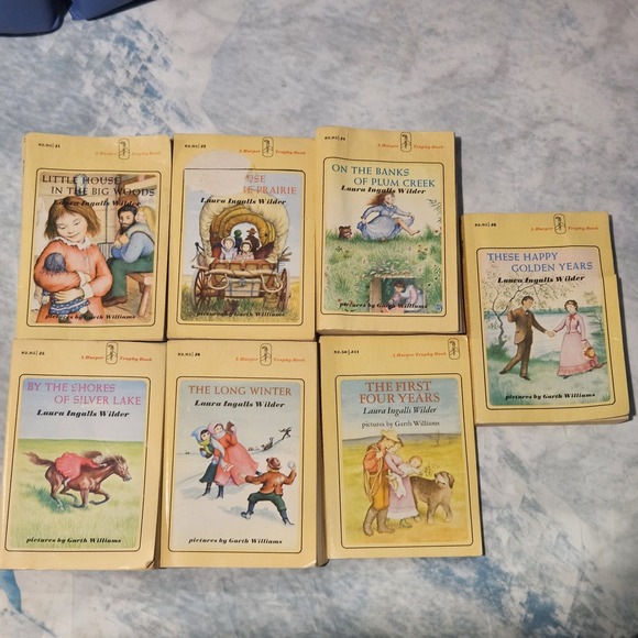 Other - Laura Ingalls Wilder Little House Books Lot of 7 Harper Trophy 1971 Editions